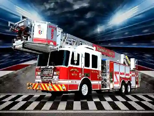 Игра Fire Trucks Puzzle онлайн
