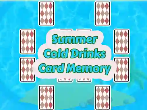 Игра Summer Cold Drinks Card Memory онлайн