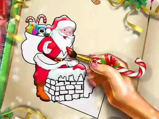 Игра Santa Christmas Coloring онлайн