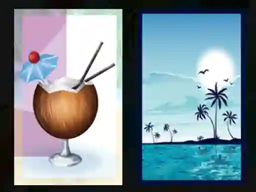 Игра Beach Cocktails Memory онлайн