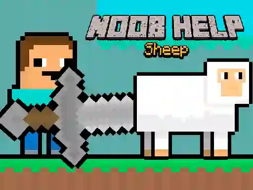 Игра Noob Help Sheep онлайн