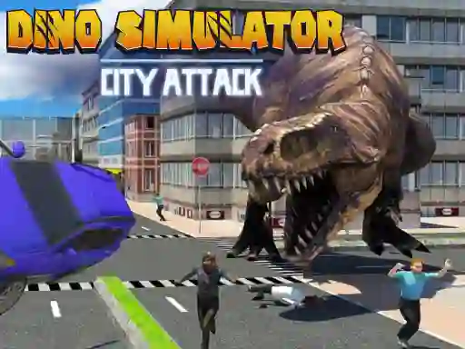 Игра Dino Simulator City Attack онлайн