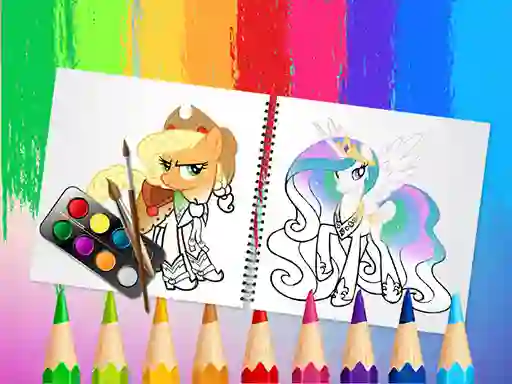 Игра Sweet Pony Coloring Book онлайн