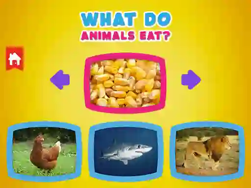 Игра What Do Animals Eat? онлайн