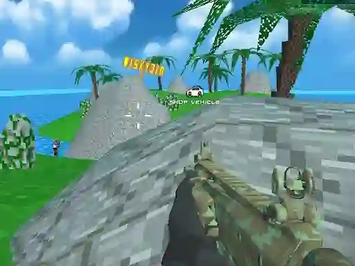 Игра Blocky Combat SWAT Desert Storm Zombie онлайн