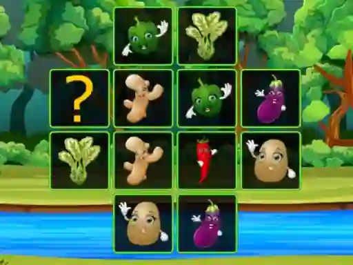 Игра Vegetable Cards Match онлайн