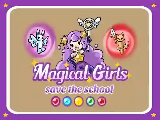 Игра Magical Girls Save the School онлайн