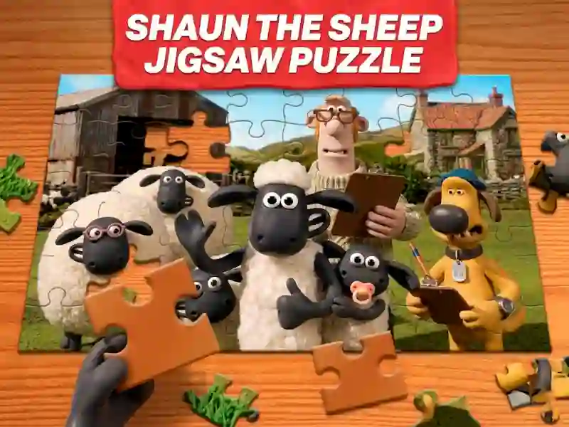 Игра Shaun the Sheep Jigsaw Puzzle онлайн