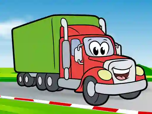 Игра Happy Trucks Coloring онлайн