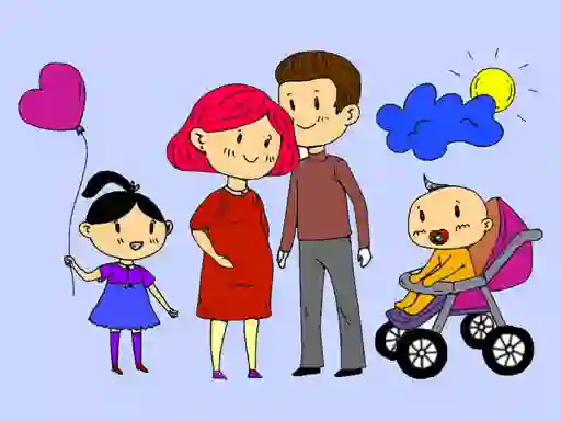 Игра Happy Family Coloring Book онлайн