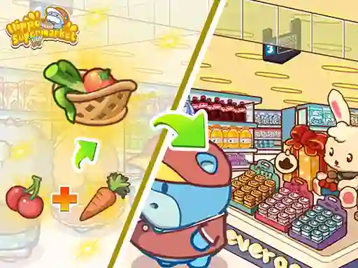 Игра Hippo Supermarket онлайн