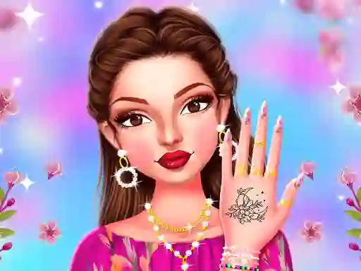 Игра Celebrity Spring Manicure Design онлайн