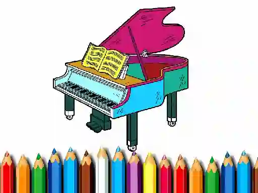 Игра Back To School: Piano Coloring Book онлайн