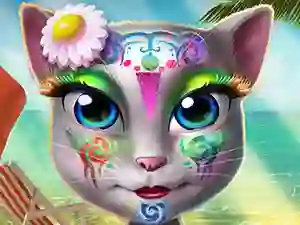 Игра Kitty Beach Makeup онлайн