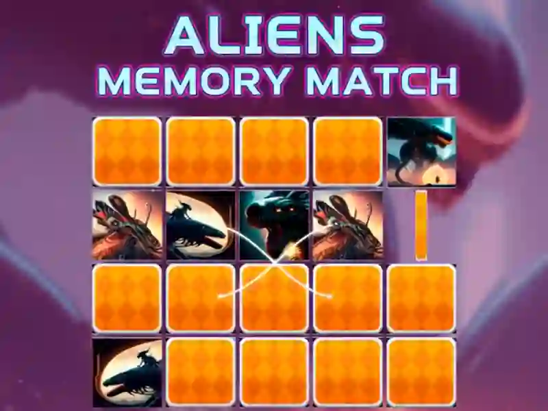 Игра Aliens Memory Match онлайн