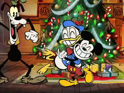Игра Preparing Mickey For Christmas Match 3 онлайн