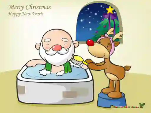 Игра Funny Christmas Puzzle онлайн