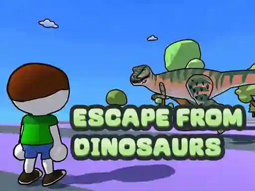 Игра Escape From Dinosaurs онлайн