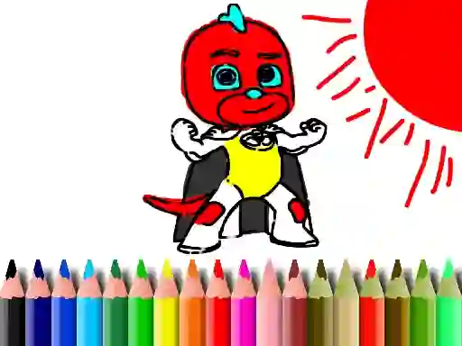 Игра Back To School: Mask Boy Coloring онлайн