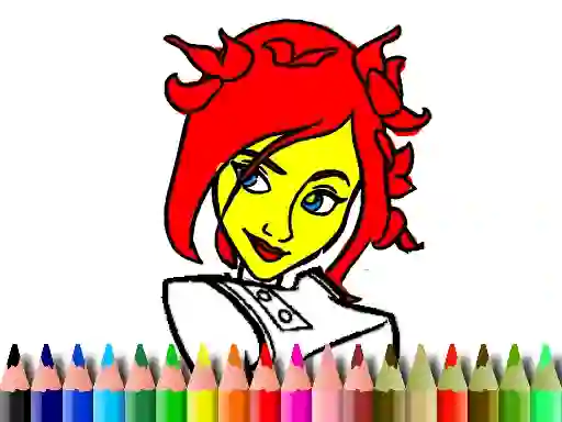 Игра Back To School: Cute Girl Coloring онлайн