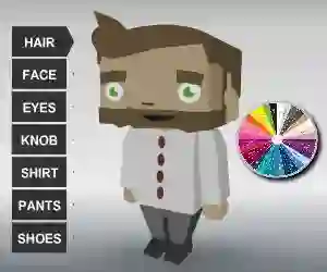 Игра Coloring Bloxy Boy онлайн
