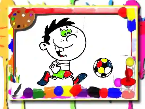 Игра Football Coloring Time онлайн