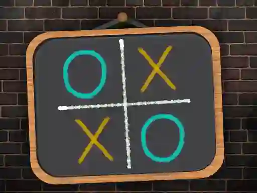 Игра Tic Tac Toe blackboard онлайн