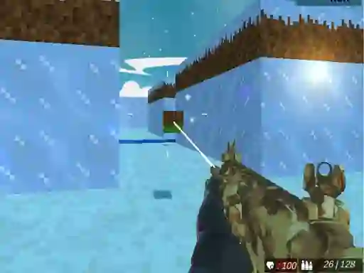 Игра Blocky Swat Shooting Iceworld Multiplayer онлайн