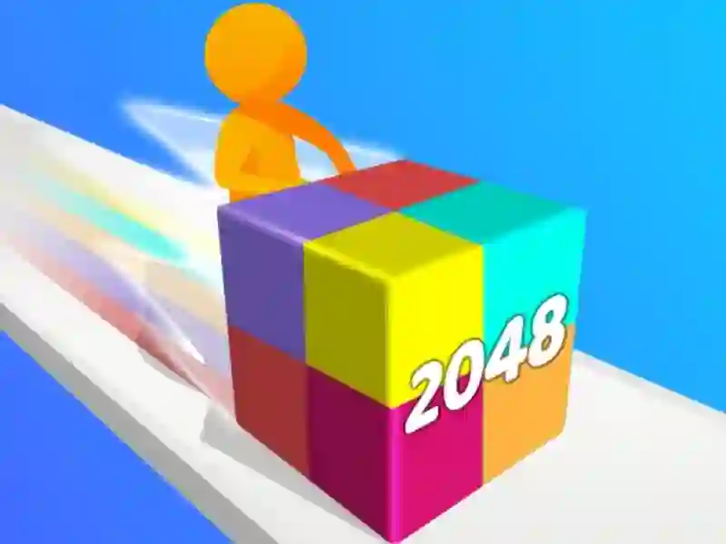 Игра Geometry Stack 2048 Run онлайн