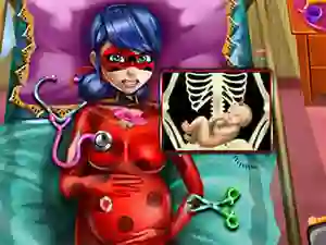 Игра Pregnant Dotted Girl Emergency онлайн