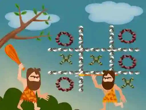Игра Tic Tac Toe Stone Age онлайн