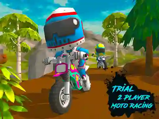 Игра Trial 2 Player Moto Racing онлайн