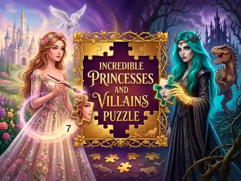 Игра Incredible Princesses and Villains Puzzle онлайн
