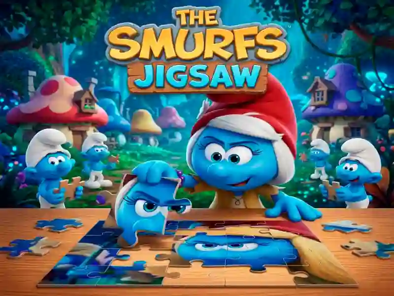 Игра The Smurfs Jigsaw онлайн