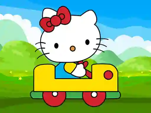 Игра Cute Kitty Car Jigsaw онлайн