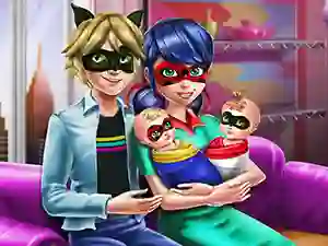 Игра Dotted Girl Family Day онлайн