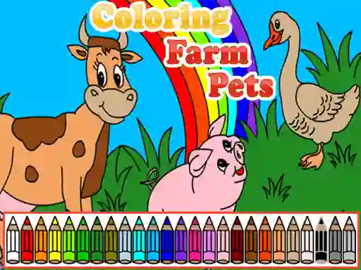Игра Coloring Farm Pets онлайн