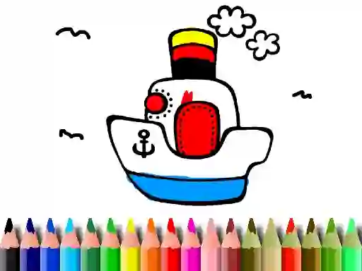 Игра Back to School: Boat Coloring онлайн