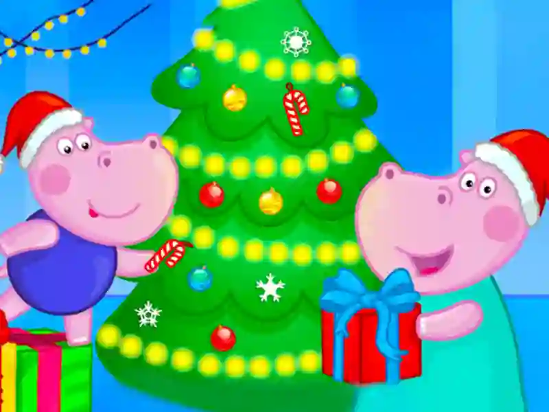 Игра Hippo Christmas Calendar онлайн