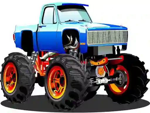 Игра Monster Truck Puzzle онлайн