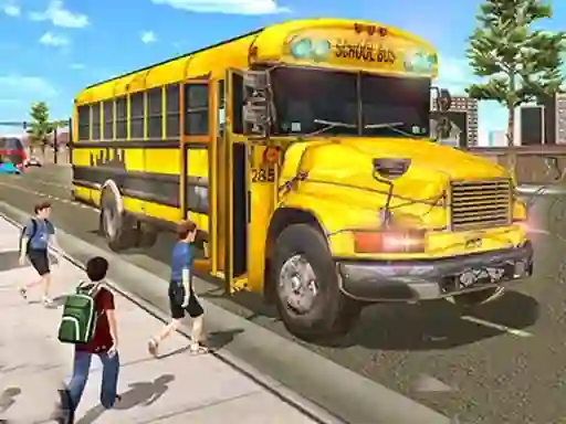 Игра City School Bus Driving онлайн