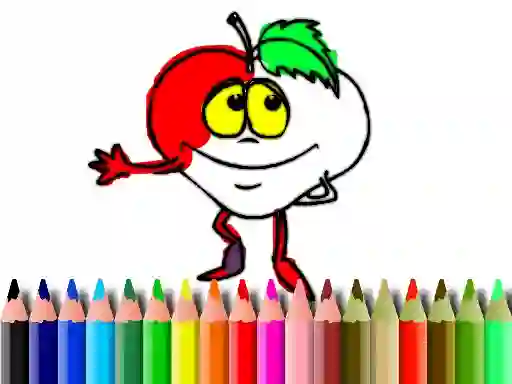 Игра Back To School: Fruits Coloring онлайн
