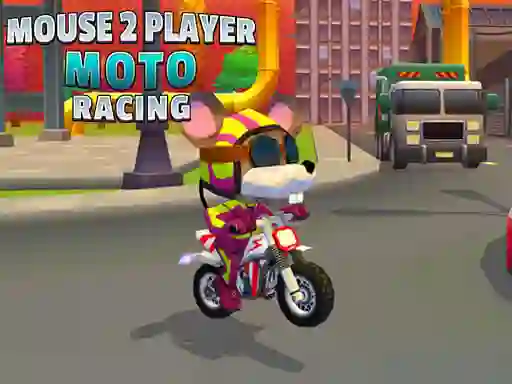 Игра Mouse 2 Player Moto Racing онлайн