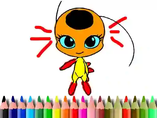Игра Back To School: Dotted Girl Coloring онлайн