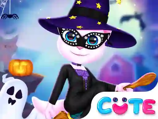 Игра Cat Girl Halloween Preparation онлайн