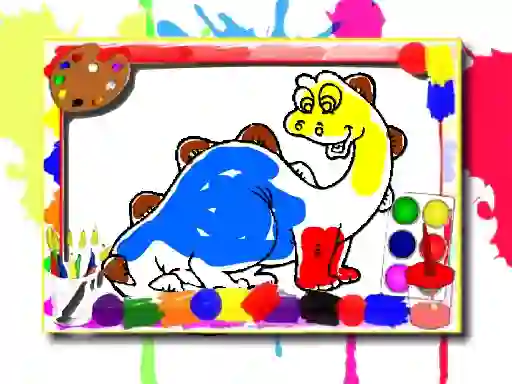Игра Dinosaur Coloring Book онлайн