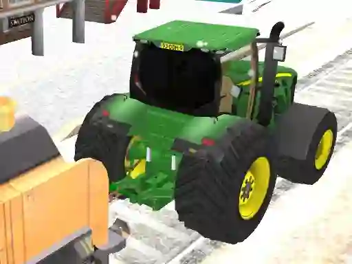 Игра Tractor Chained Towing Train 2018 онлайн