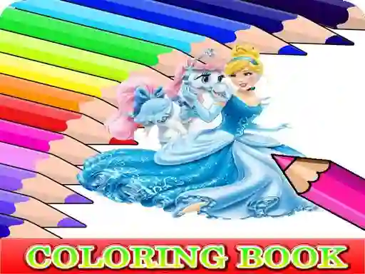 Игра Coloring Book for Cinderella онлайн