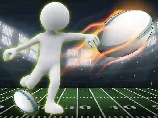 Игра Stickman Rugby Run And Kick онлайн