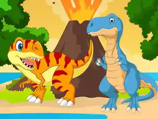Игра Dino Jigsaw онлайн